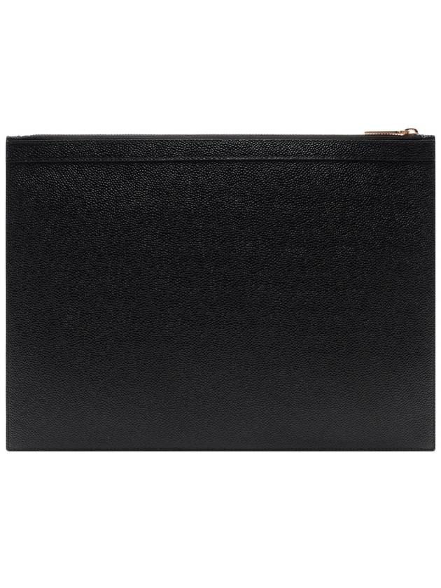 Medium Document Holder Clutch Bag Black - THOM BROWNE - BALAAN 5