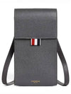 Label Leather Cross Bag Dark Grey - THOM BROWNE - BALAAN 2