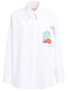 floral applique cotton shirt CUMU0061SXTCY67 - MARNI - BALAAN 2