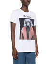 Cypria Print Cotton Short Sleeve T-Shirt White - MAX MARA - BALAAN 5