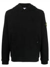 Garment Dyed Hoodie Black - STONE ISLAND - BALAAN 2