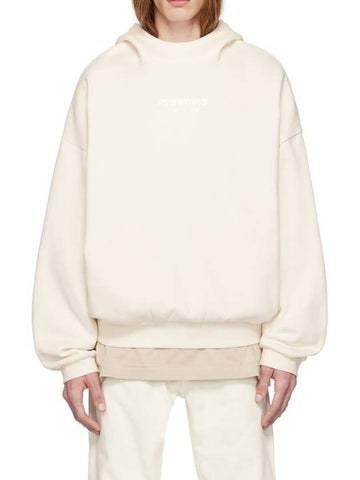 Off White Bonded Hooded Sweatshirt Cloud Dancer - FEAR OF GOD ESSENTIALS - BALAAN 1