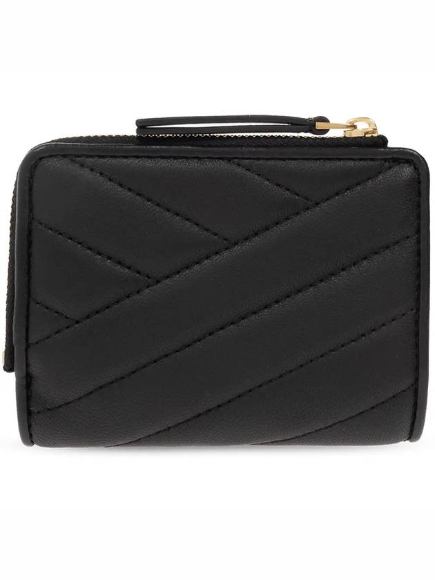 Chevron Half Wallet Black - TORY BURCH - BALAAN 4