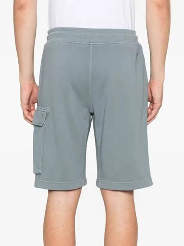 Bermuda Knit Cargo Shorts Blue - CP COMPANY - BALAAN 4