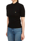 Bea Logo Short Sleeve T-Shirt Black - VIVIENNE WESTWOOD - BALAAN 5