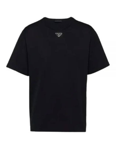 Cotton T-Shirt Black - PRADA - BALAAN 2