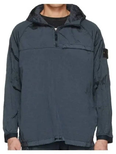 Men's Waffen Patch Metal Nylon Anorak Blue - STONE ISLAND - BALAAN 2