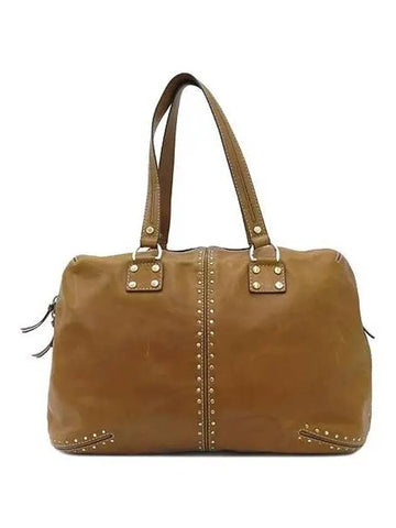 Brown leather tote bag - MICHAEL KORS - BALAAN 1