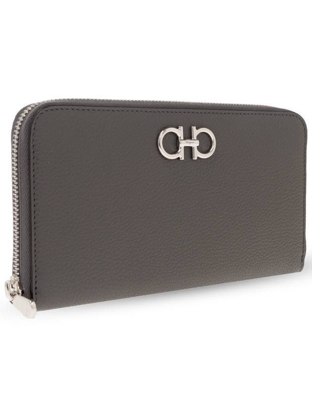 FERRAGAMO Leather Wallet, Women's, Grey - SALVATORE FERRAGAMO - BALAAN 4