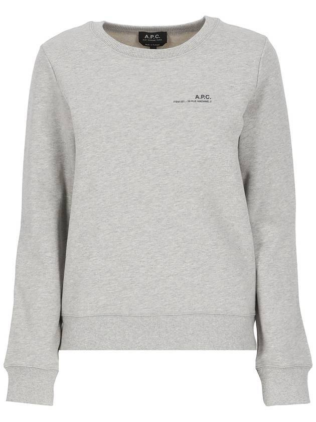 Women's Item F Sweatshirt Grey - A.P.C. - BALAAN 1