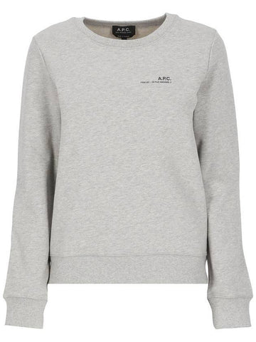 Women's Item F Sweatshirt Grey - A.P.C. - BALAAN 1