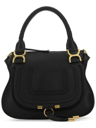 Marcie Grained Leather Tote Bag Black - CHLOE - BALAAN 2