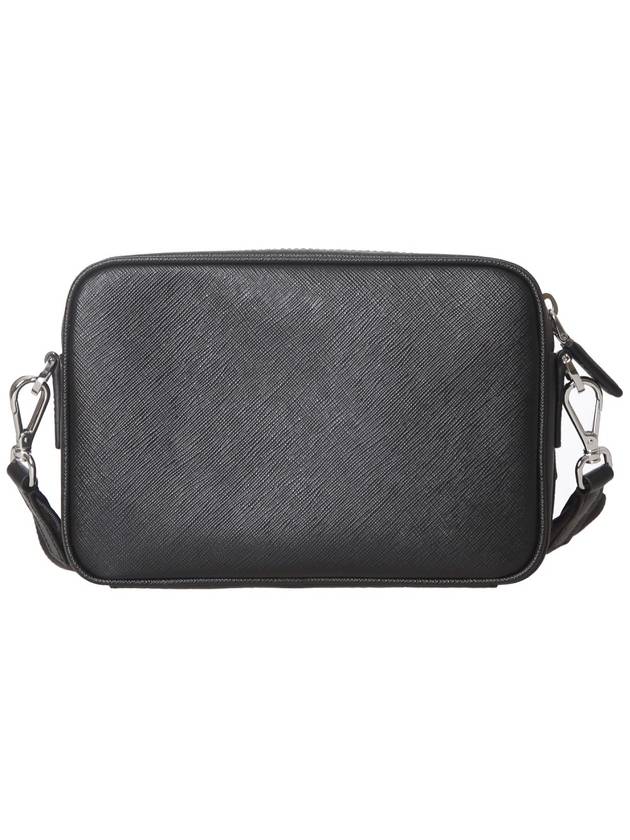 Saffiano Leather Shoulder Bag Black - PRADA - BALAAN 4