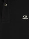 Stretch Piquet Regular Polo Shirt Black - CP COMPANY - BALAAN 5