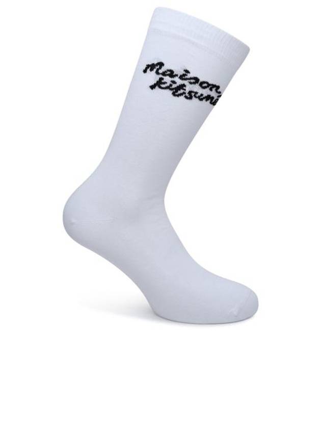 Fox Head Socks White - MAISON KITSUNE - BALAAN 1