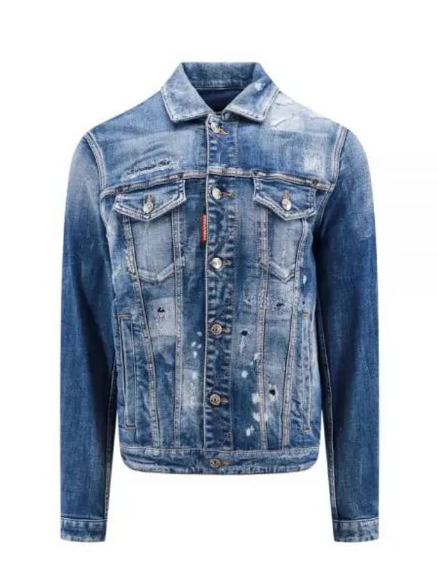 Mended Ribs Dan Denim Jacket Blue - DSQUARED2 - BALAAN 2