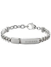 Stacked Stainless Steel Bracelet Silver - DIESEL - BALAAN 4