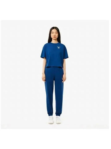 Women s graphic point basic sweatpants light blue - LACOSTE - BALAAN 1