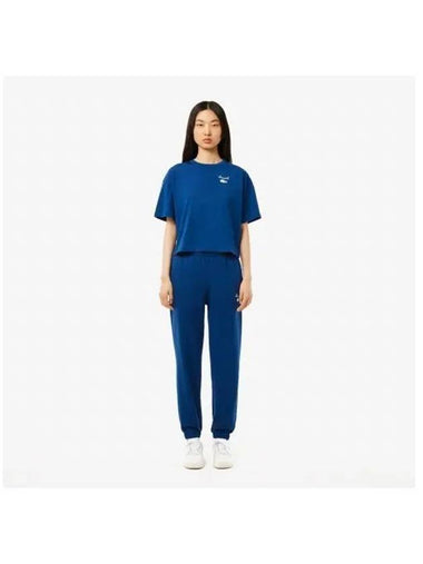 Women s graphic point basic sweatpants light blue - LACOSTE - BALAAN 1