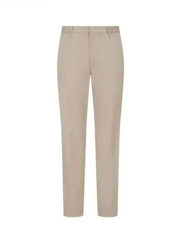 Men s Wool Cotton Twill Criss Pants Beige 271886 - EMPORIO ARMANI - BALAAN 1