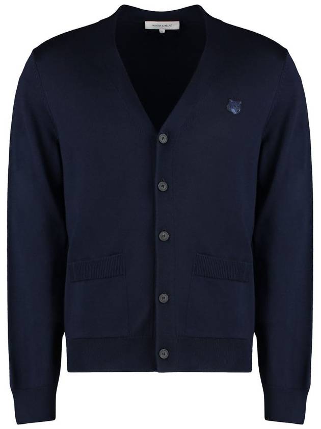 Bold Fox Head Patch Regular Cardigan Navy - MAISON KITSUNE - BALAAN 2