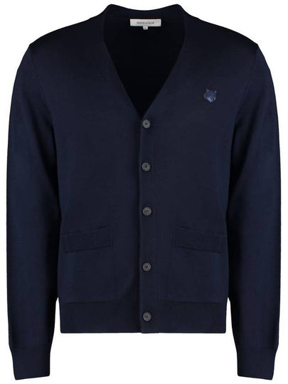 Bold Fox Head Patch Regular Cardigan Navy - MAISON KITSUNE - BALAAN 2