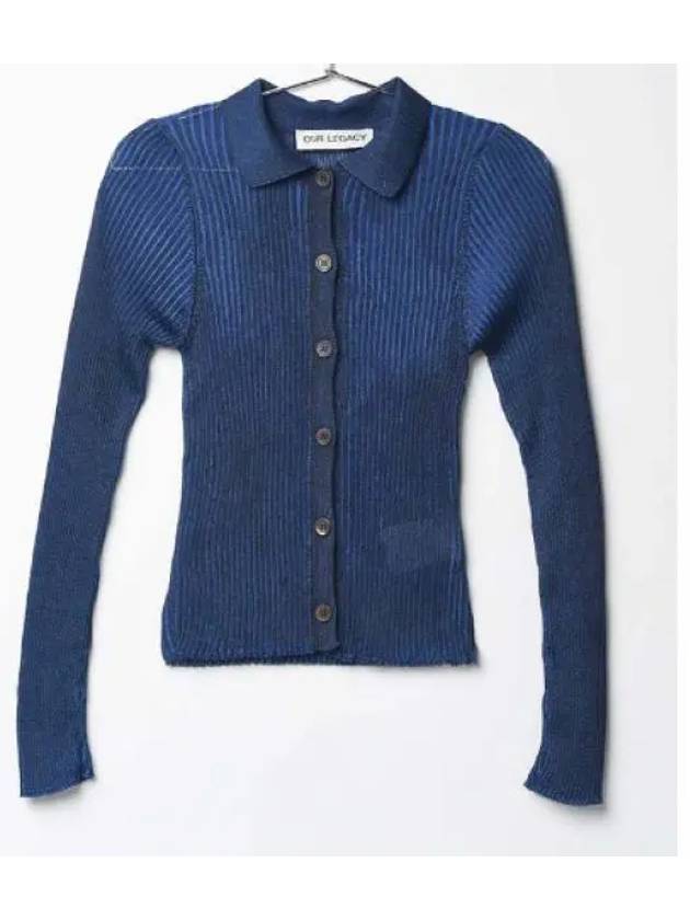 Mazzy Polo Cardigan Navy - OUR LEGACY - BALAAN 2