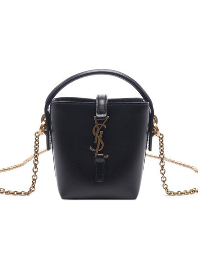 Le 37 Micro Bucket Bag Black - SAINT LAURENT - BALAAN 2