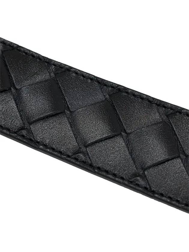 Intrecciato Belt Black - BOTTEGA VENETA - BALAAN 7