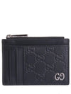 GG Signature Card Wallet Black - GUCCI - BALAAN 2