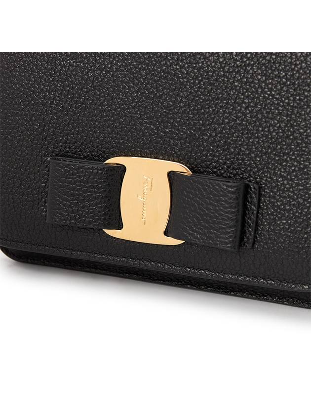 Vara Bow Flap Cross Bag Black - SALVATORE FERRAGAMO - BALAAN 8