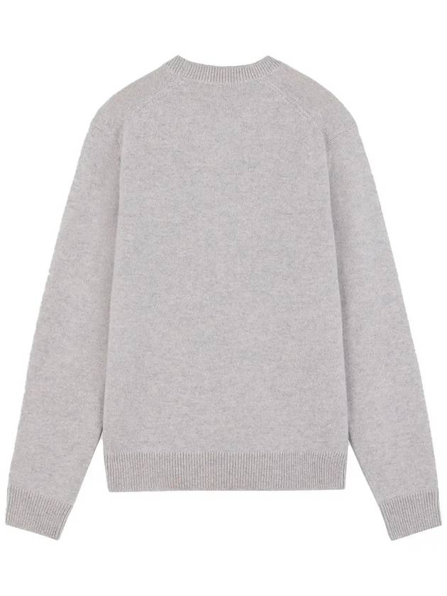 Fox Head Knit Top Light Grey - MAISON KITSUNE - BALAAN 3