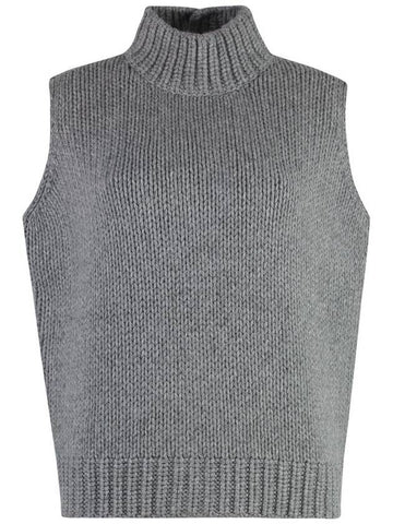 Fabiana Filippi Wool Blend Knitted Front Vest - FABIANA FILIPPI - BALAAN 1