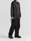 Re-Nylon Zip Up Gabardine Blouson Jacket Black - PRADA - BALAAN 5