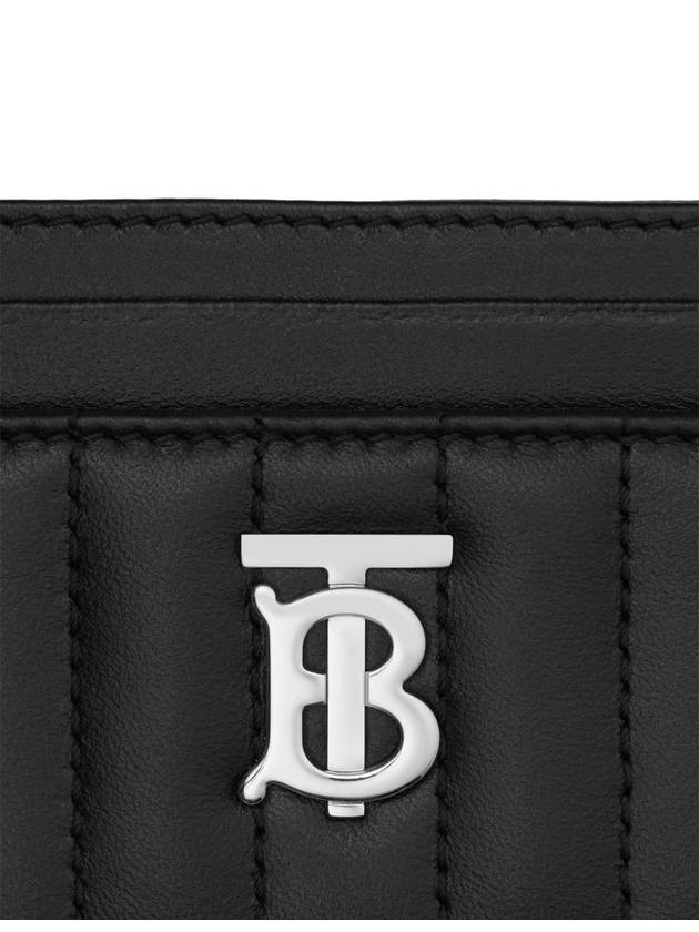 Lola Quilted Card Wallet Black - BURBERRY - BALAAN 5