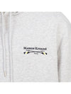 Oars Regular Hoodie Light Grey Melange - MAISON KITSUNE - BALAAN 9