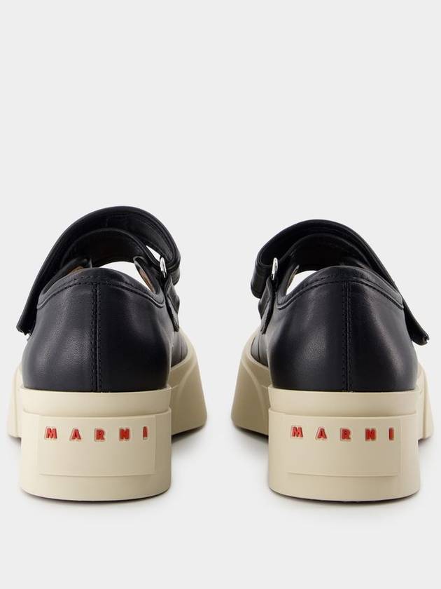 Mary Jane Sneakers - Marni - Leather - Black - MARNI - BALAAN 3