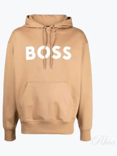 Sullivan Logo Hoodie Camel - HUGO BOSS - BALAAN 2