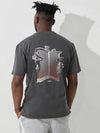 Silver door Pigment T shirt Gray - AOX - BALAAN 1