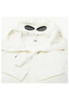 Shell R Blend Goggle Detail Hooded Jacket White - CP COMPANY - BALAAN 5