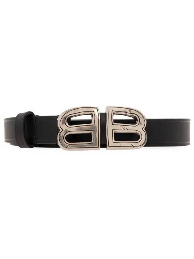 BB Crush Leather Belt Black - BALENCIAGA - BALAAN 2