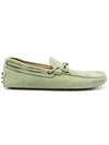 Gommino Nubuck Driving Shoes Green - TOD'S - BALAAN 1