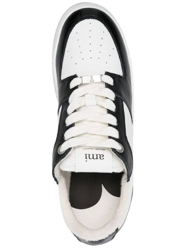 New Lace-Up Arcade Low-Top Sneakers Black White - AMI - BALAAN 5