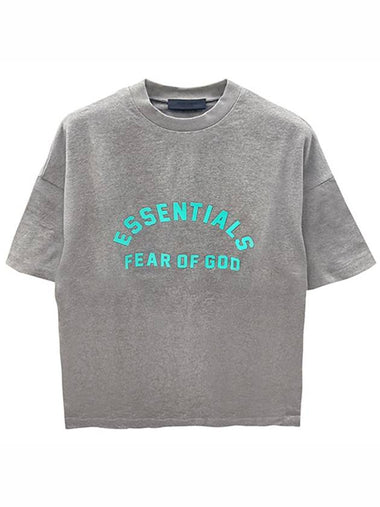 125SP242003F 123 Essential Spring Printed Logo T-Shirt Dark Heather Gray Men’s T-Shirt TLS - FEAR OF GOD - BALAAN 1