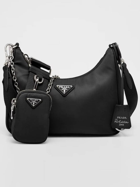 Re-Edition 2005 Re-Nylon Shoulder Bag Black - PRADA - BALAAN 2