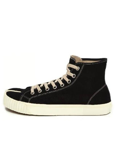 Tabi Split Toe High Top Sneakers Black - MAISON MARGIELA - BALAAN 2