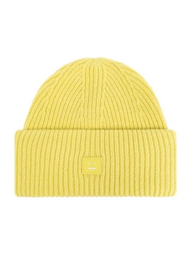 Small Face Logo Beanie Yellow - ACNE STUDIOS - BALAAN 2