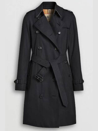 The Mid-length Kensington Heritage Trench Coat Midnight Blue - BURBERRY - BALAAN 2