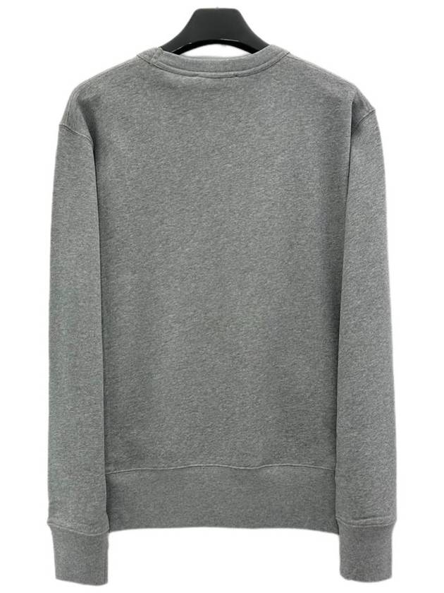 Face Patch Crew Neck Sweatshirt Melange Grey - ACNE STUDIOS - BALAAN 3