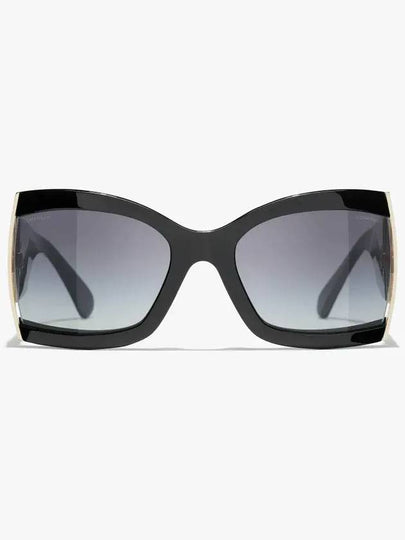 Sunglasses acetate metal black Lens Gray Gradient 9125 C622 - CHANEL - BALAAN 2